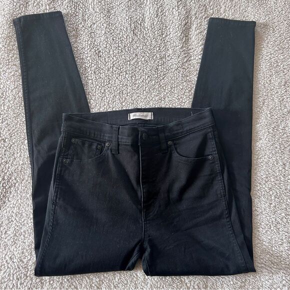 Madewell 10” High Riser Skinny Skinny Jeans Black - Picture 7 of 11
